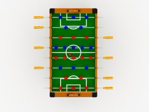 foosball table Model 3D