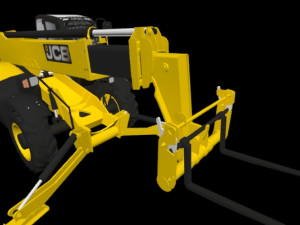 fork tarctor Modello 3D