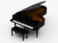 Grand piano 3D Model