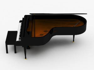 grand piano 3D-Modell