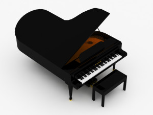 grand piano 3D-Modell