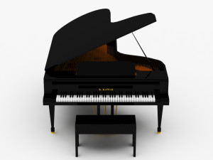 grand piano 3D-Modell