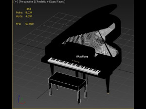 grand piano 3D-Modell