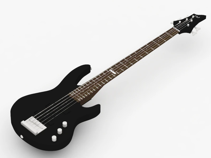 guitar 3D Model .c4d .max .obj .3ds .fbx .stl .blend 