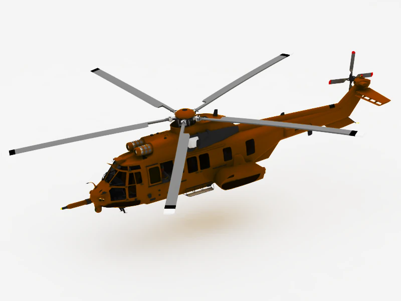 helicopter 3D Model .c4d .max .obj .3ds .fbx .stl .blend