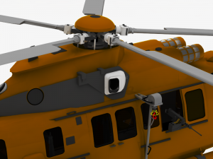 helicopter Modèle 3D