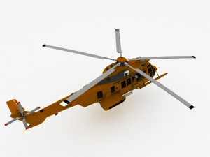 helicopter Modèle 3D