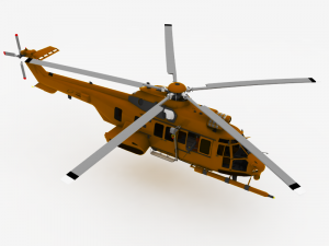 helicopter Modèle 3D