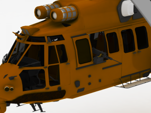 helicopter Modèle 3D