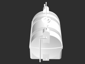 horizontal storage tank 3000l 3D Модель