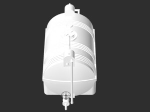 horizontal storage tank 3000l 3D Модель