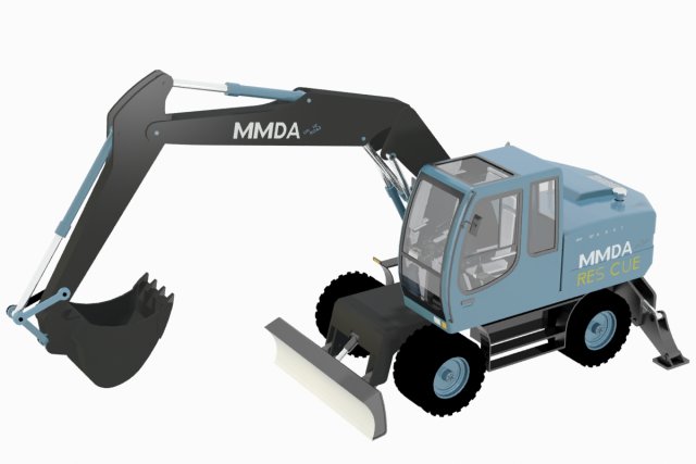 mmda truck Model 3D .c4d .max .obj .3ds .fbx .stl .blend 