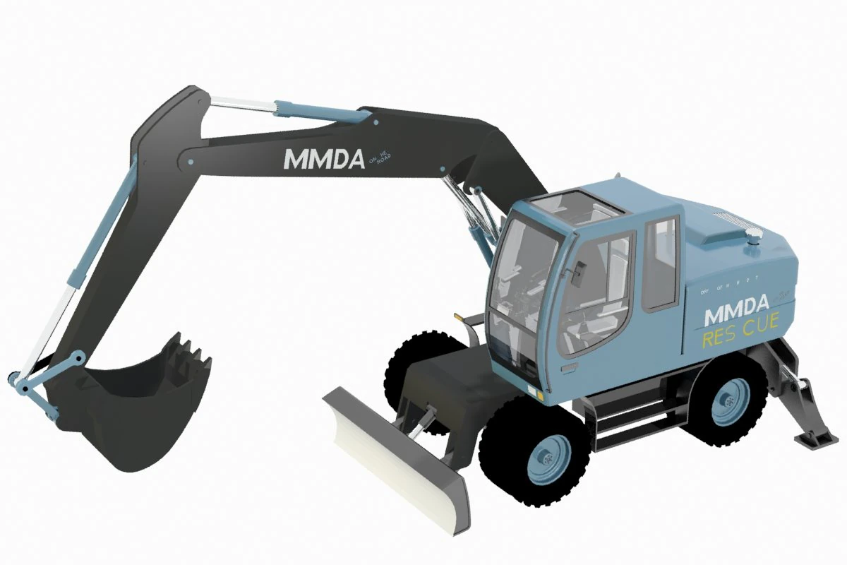 mmda truck 3D Model .c4d .max .obj .3ds .fbx .stl .blend 