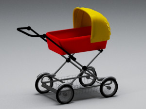 pram 3D-Modell