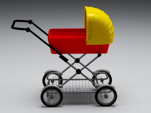 pram 3D 모델