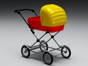 pram 3D 모델