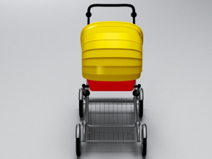 pram 3D 모델