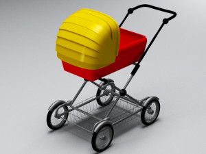 pram 3D 모델