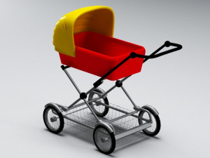 pram 3D 모델