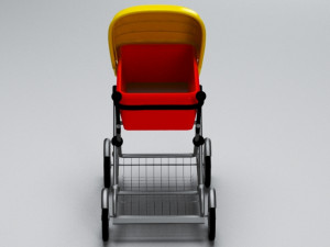 pram 3D 모델