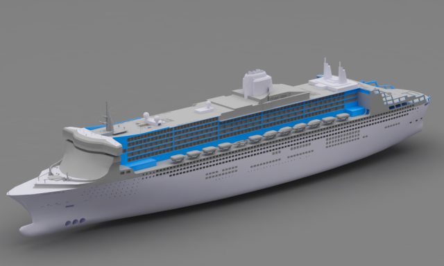 queen mary 2 3D Model .c4d .max .obj .3ds .fbx .stl .blend 