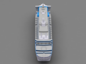 queen mary 2 3D Model