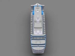queen mary 2 3D Model