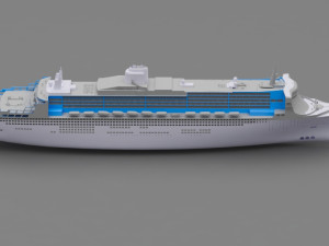queen mary 2 3D Model