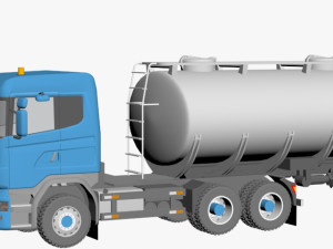 scania tanker 3D 모델