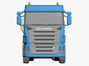 scania tanker 3D 모델