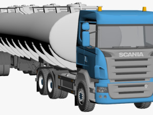 scania tanker 3D 모델