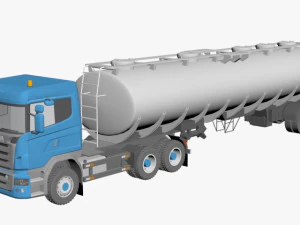 scania tanker 3D Model