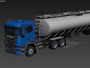 scania tanker 3D Model
