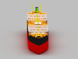 barco patrulha Modelo 3D