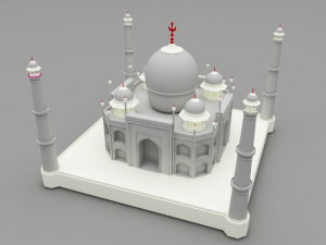 taj mahal Modelo 3D
