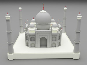taj mahal 3D 模型