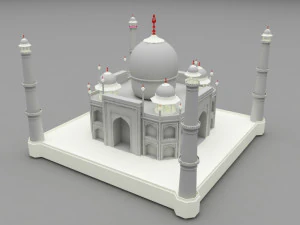 taj mahal 3D Model