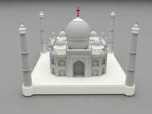 taj mahal 3D 模型