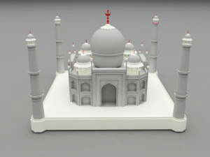taj mahal 3D Model