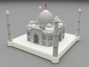 taj mahal 3D Model