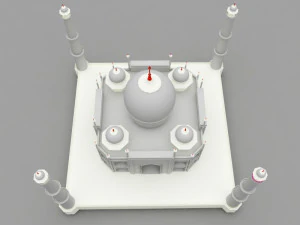 taj mahal 3D Model