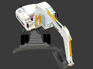 terex tw 170 3D Model
