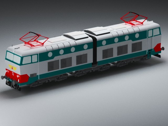 train 3D Модель .c4d .max .obj .3ds .fbx .stl .blend 
