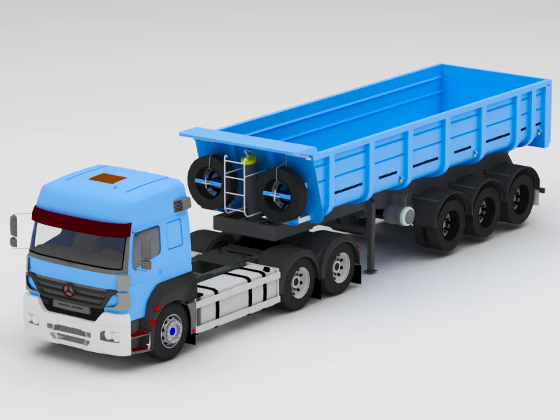 truck 3D Model .c4d .max .obj .3ds .fbx .stl .blend 