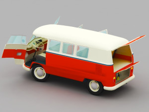 vw samba 3D-Modell