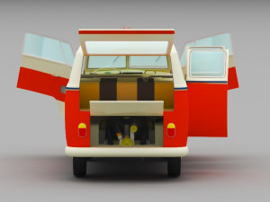 vw samba 3D-Modell