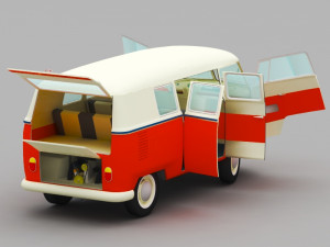 vw samba 3D-Modell