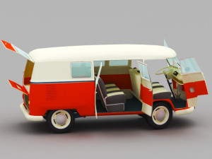 vw samba 3D-Modell