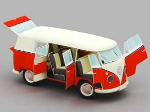 vw samba 3D-Modell