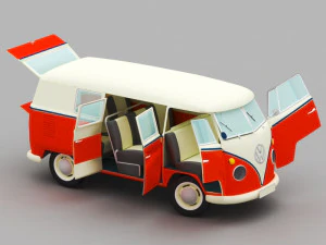 vw samba 3D Model